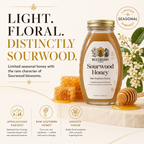 Buzzberry Farms Sourwood Honey tasting-note graphic