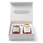 Buzzberry Farms Holiday Honey Gift Box with Local Wildflower cut comb honey and Tupelo honey