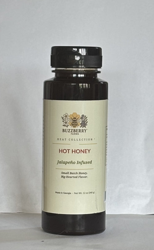 Buzzberry Farms Jalapeno-Infused Hot Honey, 12 oz squeeze bottle