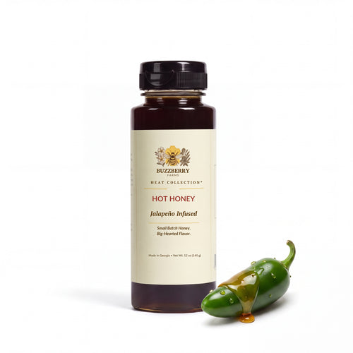 Buzzberry Farms Jalapeno-Infused Hot Honey, 12 oz squeeze bottle