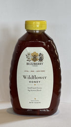Buzzberry Farms Local Wildflower Honey, 2 lb squeeze bottle