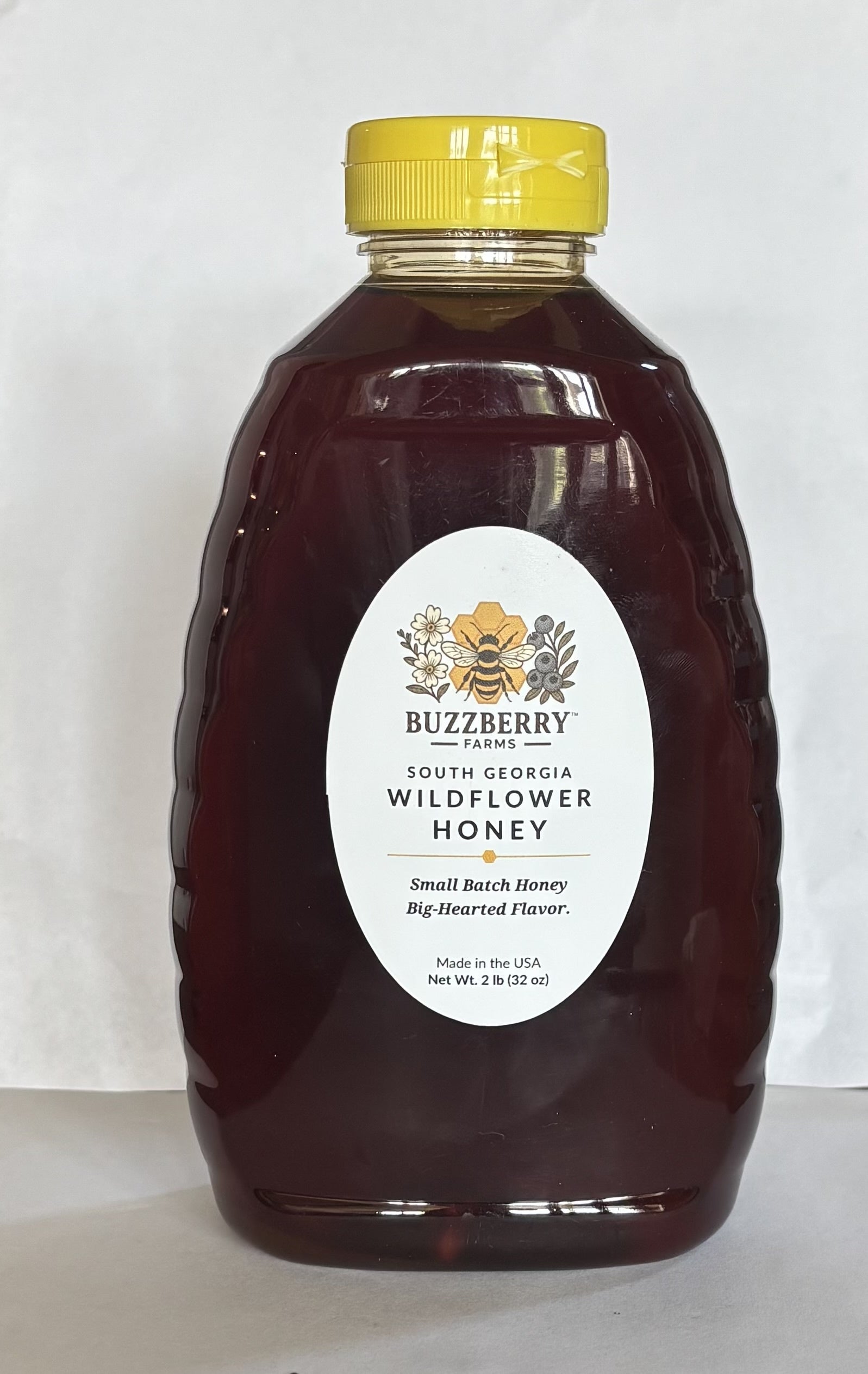 Buzzberry Farms South Georgia Wildflower Honey, 2 lb squeeze bottle