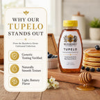 Buzzberry Farms Tupelo Honey informational graphic